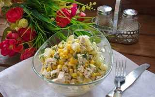 Рецепты салатов с ананасом и консервированной кукурузой