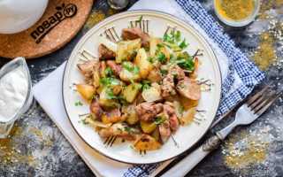 Печень с картошкой. Рецепты с фото, как вкусно приготовить на сковороде, в духовке